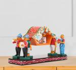 Adilakshmi Toys Kondapalli Handicraft Wooden Pallaki (Multicolor)