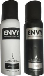 Envy Absolute Deodorant Spray, Noir Deodorant Spray Deodorant Spray, 120 Ml (Pack Of 2)