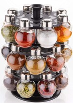 EM ELIGHTWAY MART 360* Spice Jar Masala Jars Spice Box Masala Box