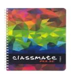 Classmate Soft Cover 6 Subject Spiral Binding Notebook, Single Line, 300 Pages ( Assorted )