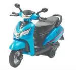 Centy Bestiva blue the Activa seat opens Suspension moves