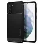 Spigen Matte Black TPU Rugged Armor Back Cover Case Designed For Samsung Galaxy S21 Plus