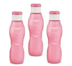 Milton Pink Plastic Ace Flip Bottle, 1000 Ml (Set Of 3)