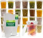 ALU-FRESHH KRUM Transparent Takeout Food Containers Food Storage Containers With Lids 1000ML Pack of 10