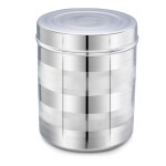 Neelam Stainless Steel 13 22G Diamond Deep Dabba, 2600 ml