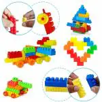 Vastate Satsun DIY Plastic Big Size Building Blocks for Kids, Puzzle, DIY Toys for Children 60 PCs
