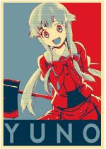 RAINFIRE CREATION Mirai Nikki Yuno Poster 300 GSM 12x18 Unframed RFCP-521 Paper Print (18 inch X 12 inch)