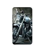 Casotec Motorcycle Design Printed Silicon Soft TPU Back Case Cover for Micromax Canvas Juice 4 Q382