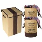 WINI KRAFTS Laundry Basket & Bag In Multicolor-(Non-Woven) Pack of 3