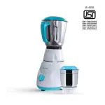 ZunVolt 500W Mixer Grinder , 2 Jars (White , Turquoise)