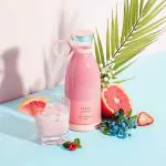 SURKHAMART Mini Fast Blender, 350ml Fruit Mixer, Portable Blender Cup, Kitchen Juicer Cup, Mini Blender, Handheld Travel Blender, with USB Rechargeable, for Shakes, Smoothies, Juice