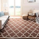 Rugspiration The Polygon Design Collection Brown Wool Hand Tufted Carpet For Living Room-Bedroom And Hall, 5 X 8 Ft