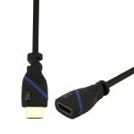 C & E High Speed HDMI Cable with Ethernet Male to Female- Supports 3D, 4K 60Hz, Audio Return - Latest Version ( 3 Feet / 1 Meter )