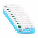 Mother Sparsh Pure Water Unscented Baby Wipes 72 Pcs (Pack Of 12)