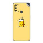 GADGETSWRAP Printed Vinyl Skin Sticker for OnePlus Nord N100 - Minimal Emoji Cup Of Tea