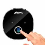 Ozone Black Fingerprint Access, Manual Locking System Smart Furniture Lock
