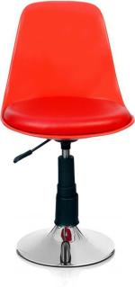 Sitwell Orange Fabric Study Stool