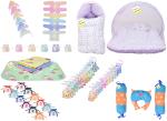 Kwitchy Baby Products All New Born Combo Daily Needs Items (Multicolor, 0-6 Months)