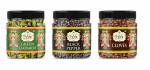 LILA DRY FRUITS Highly Aromatic Whole Green Cardamom, Black Pepper & Cloves Combo 400g each (1200gms total) Jar Pack | Sabut Hari Ilaichi, Kali Mirch & Laung Combo | Export Quality | Grown In India