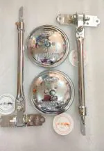 GMJ AUTOPARTS & ACCESSORIES- WILLYS, CJ, CJ3B, MM540, CLASSIC ROUND PREMIUM CHROME FINISH SIDE MIRROR, QUALITY PRODUCT (CHROME)