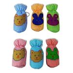 Chinmay Kids Baby Feeding Bottle Cover|| Attractive Cartoon Print Check Design (Multicolor) (Pack of 6)