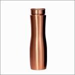 MACclite - SPINE 100% Pure Copper Water Bottle Carnival Curve Belly, Hand Crafted 1 Litre (1000 ml) Big Mouth Cap Easy to Clean, Leak Proof with Ayurvedic Health Benefit, Joint less, Sutiable for Yoga, Gym, Sports and Travelling.