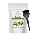Herb Swif Women & Girls Natural Body Wax Powder Jasmin Hair Removal Waxing Powder for All Hair Types and Skin Areas, Ideal for Hands, Legs, Underarms and Bikini Line -100 GM (Bikini Wax Powder with brush - Pack of 1)