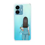 Emble Designer Clear Tranperant Silicone Case For IQOO Z6 lite 5G -Design A31 ( TPU | Soft , IQOO Z6 lite 5G | Multicolor )