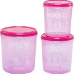 YASHODEEP PLASTIC Plastic Utility Container - 5 L, 7.5 L, 10 L (Pack of 3, Pink)