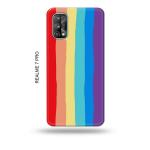 Tweakymod Printed Rainbow Colour Back Cover For Realme 7 Pro