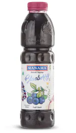 Manama Blueberry Crush | Topping for Desserts Like Cakes, Pies, Ice Creams and Shakes (750ML)