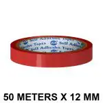 VCR Red Color Tape - 50 Meters in Length - 12mm / 0.5