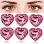 Bingeable Hda Heart Shape False Fake Eyelashes With Glue Set Natural (Pack Of 6)