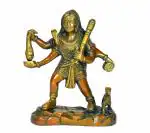 Idol Collections Multicolor Brass Bhairava Kal Bhairav Idol Statue Bhairo Baba Home Temple Office Showpiece
