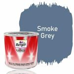 Berger Luxol Hi Gloss Metal & Wood Paint | Mirror-like Gloss | Tough Coating | SMOKE GREY | 200 ML | For Wooden and Metal surfaces