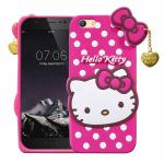Indiacase Vivo Y73 Pink Rubber Shock Proof, Dual Protection, Silicone, 3D Catoon Kitty, Shock-Absorbent, Wireless Charging Compatible Cases & Covers