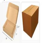 ADARSH PACKAGING Brown Corrugated Packaging Box Size (9x9x1.5) inch (Pack of 10)-a5