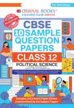 Oswaal CBSE Sample Question Papers Class 12 Political Science Book (For Board Exams 2024) | 2023-24_Oswaal Books