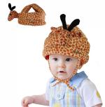 Pseudo Baby Safety Helmet Adjustable Size Baby Learn to Walk Or Run Soft Safety Helmet For Kids (Brown)