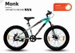 HERO CYCLES MONK | Wheel Size 24*300 |FRONT-Suspension | Dual Disc Brake | 26 T Fat Tyre Cycle