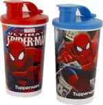 PAN P@CIFIC Tupperware Multicolor Marvel Ultimate Spider Man Sipper (Set Of 2)