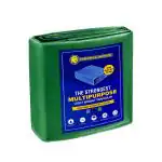 TUFFPAULIN Tarpaulin 200 GSM Tirpal Tadpatri Tharpai Thadika, Extra Strong, Reinforced Eyelets, UV Resistant, 100Percentage Waterproof Virgin, 6 Layer MLCL 3D Rib Technology (30ftx24ft, Green)