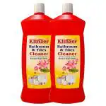 Klinzer Bathroom Tiles Cleaner Liquid Strong 2L | Hard Water Stain Remover For Bathroom Tiles | Multipurpose Cleaner | Non-toxic & Eco-friendly Bathroom Cleaning Liquid | Red Bottle 2l