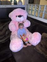 itacheeHUB 6 feet pink teddy bear stuffed animal plush toy gift for girls