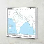 GOWOO SMALL - 100 India RIVER OUTLINE MAP FOR SCHOOL| India river map for school