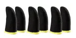 Tech Gear Pubg Game Finger Sleeve Touchscreen Finger Sleeves for Gaming Anti Sweat Finger Sleeve (Pack of 6)