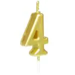 Hippity Hop Golden Number Birthday Candle