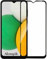 ALOMPIK Samsung Galaxy A03 Core Black Scratch Resistant Edge To Edge Tempered Glass