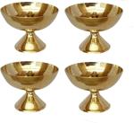 T-KA108 Brass Akhand Jyoti Diya/ Lamp By Shriram Traders- Pack of 4 Brass (Pack of 4) Table Diya Set  (Height: 1.75 inch)