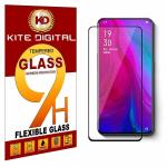 Kite Digital Oppo Reno 2F Black 5D/6D/11D Premium Tempered Glass Screen Protector Slim 9H Hard 2.5D (Pack of 2)
